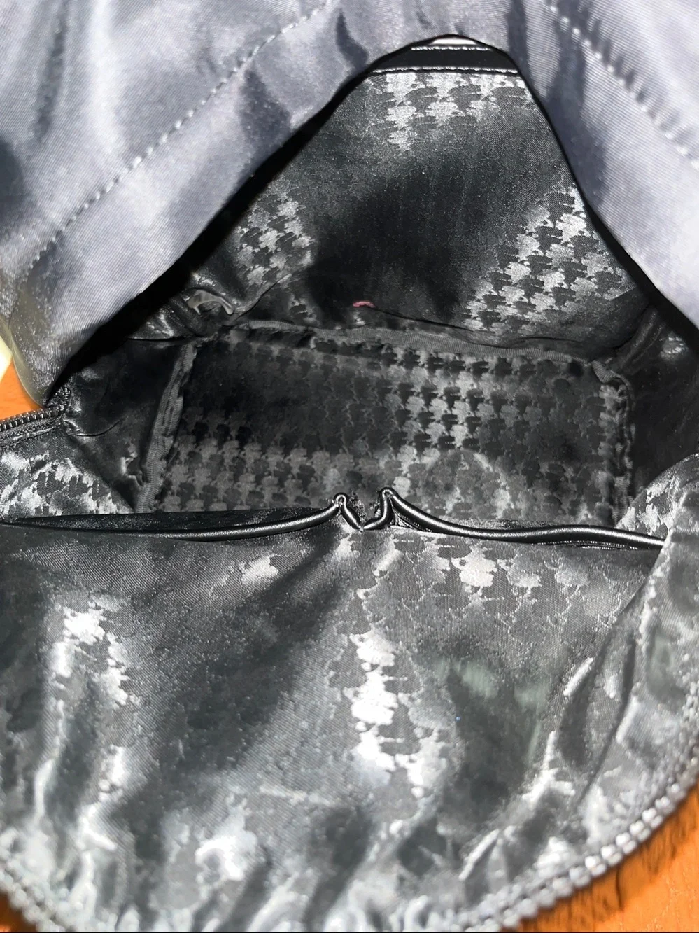 Karl Lagerfeld Black Backpack with Red Love Patch PARIS
